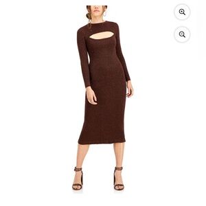 Lucy Paris Chocolate Long Sleeve Dress